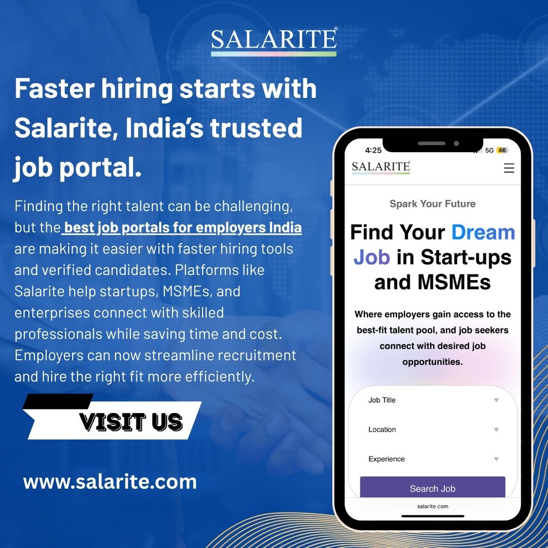 Faster hiring starts with Salarite, India’s trusted job portal.